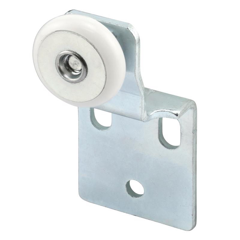 PRIME-LINE - Prime-Line 3/4 in. D X 1/4 in. L Mill Plastic/Steel Door Roller Bracket 2 pk