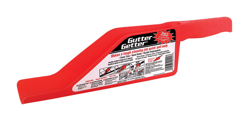 GUTTER GETTER - Gutter Getter 12 in. L Red Polypropylene Gutter Cleaning Scoop