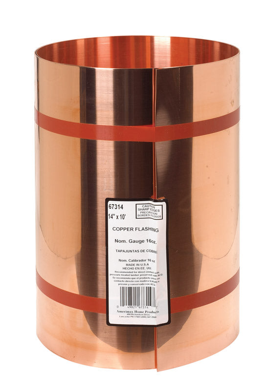 AMERIMAX - Amerimax 14 in. W X 10 ft. L Copper Valley Flashing