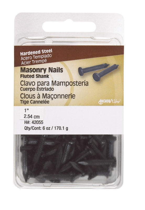 HILLMAN - Hillman 1 in. Masonry Steel Nail Flat Head - Case of 5