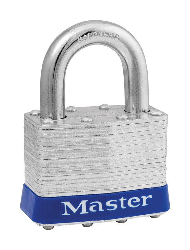 MASTER LOCK - Master Lock 1-1/2 in. H X 1-1/8 in. W X 2 in. L Steel 4-Pin Cylinder Re-Pinnable Padlock Keyed Alike