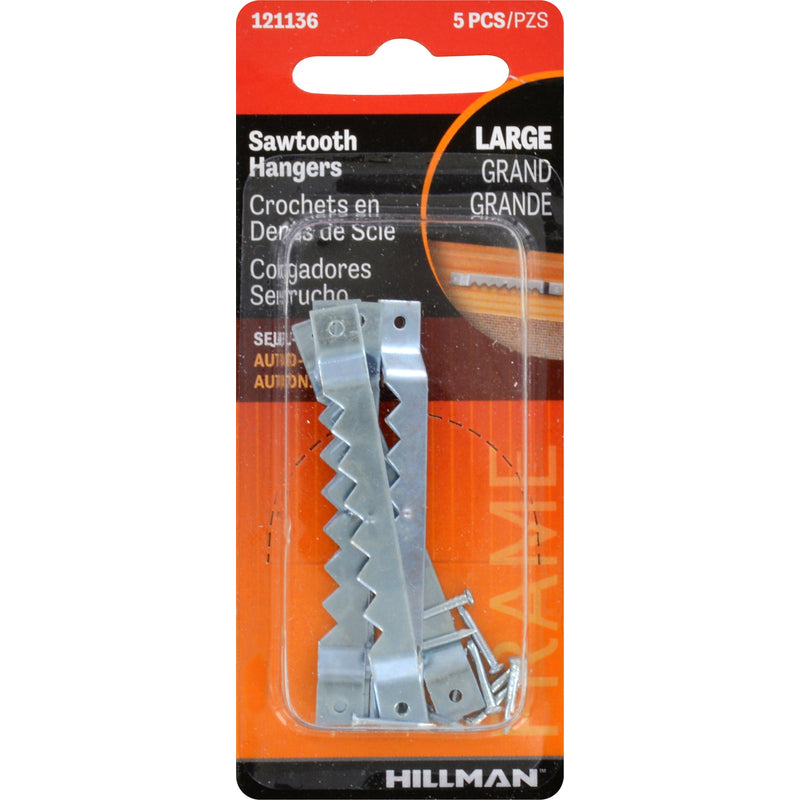 HILLMAN - Hillman AnchorWire Steel Zinc Silver Large Self-Leveling Hanger 1 lb 5 pk - Case of 10