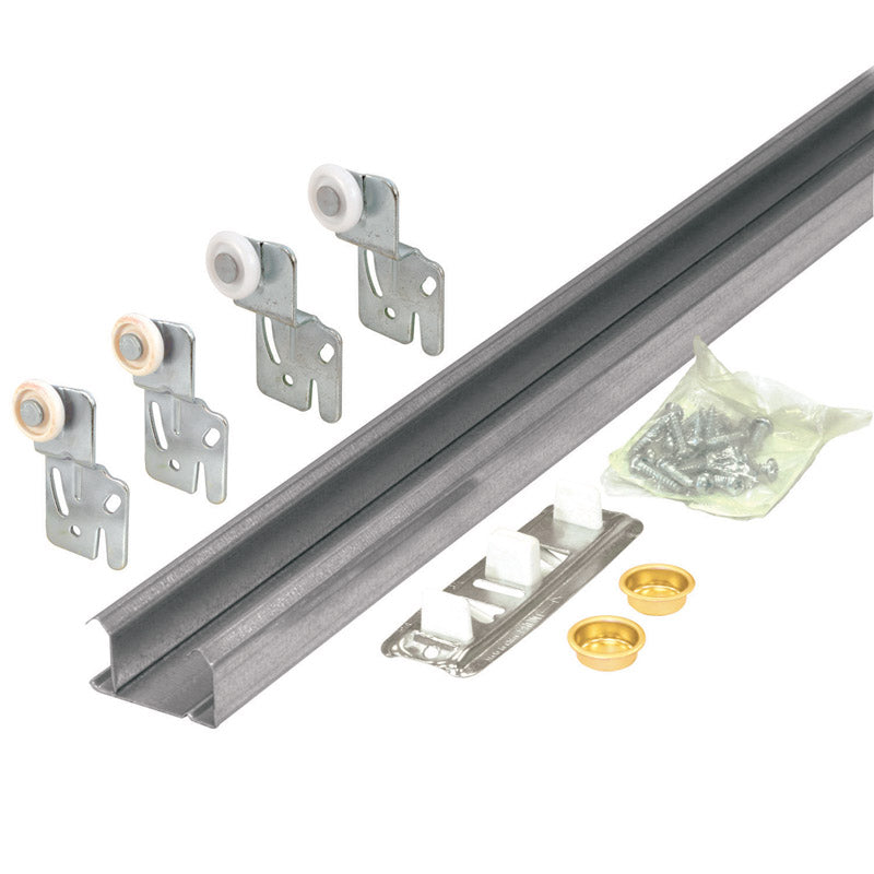 PRIME-LINE - Prime-Line Galvanized Steel By-Pass Door Hardware Set 1 pk [161792]