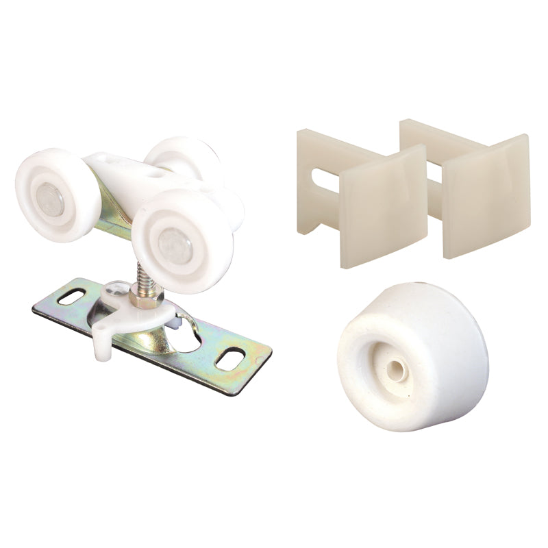 PRIME-LINE - Prime-Line Mill White Steel Hardware Kit 1 pk