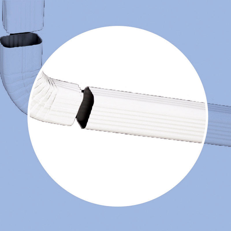 AMERIMAX - Amerimax 3 in. H X 2 in. W X 15 in. L White Aluminum K Downspout Extension