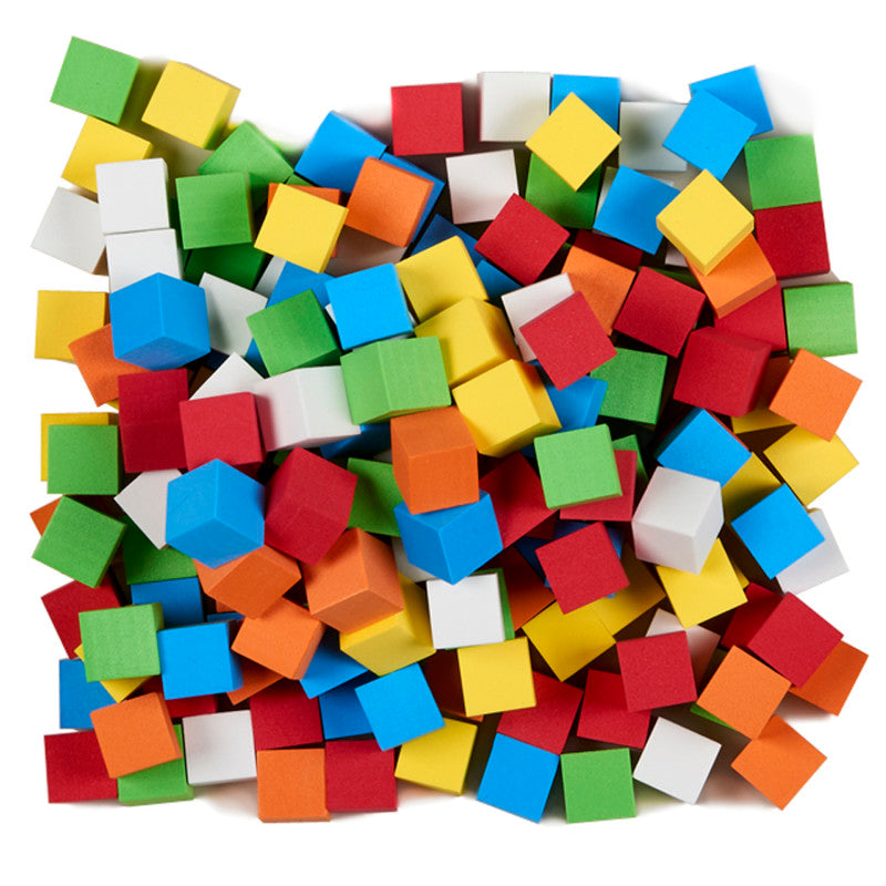 KOPLOW GAMES - Foam Blank Dice, Assorted Color, 16mm, Bag of 200