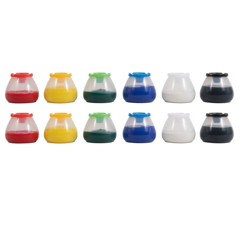 READY 2 LEARN - No Spill No Tip Paint Pots, 6 Per Set, 2 Sets