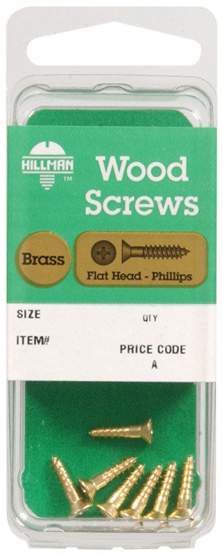 HILLMAN - Hillman No. 10 X 2-1/2 in. L Phillips Wood Screws 2 pk - Case of 10