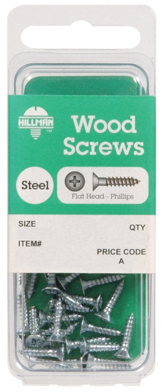 HILLMAN - Hillman No. 14 X 2 in. L Phillips Zinc-Plated Wood Screws 3 pk - Case of 10