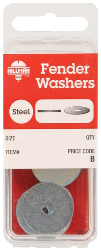 HILLMAN - Hillman Zinc-Plated Steel No. 8 mm Fender Washer 6 pk - Case of 10