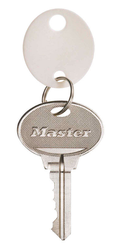 MASTER LOCK - Master Lock Plastic White Round Key Tag