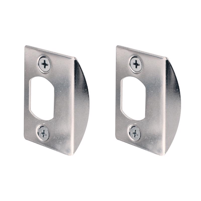 PRIME-LINE - Prime-Line 2.25 in. H Chrome Steel Latch Strike Plate