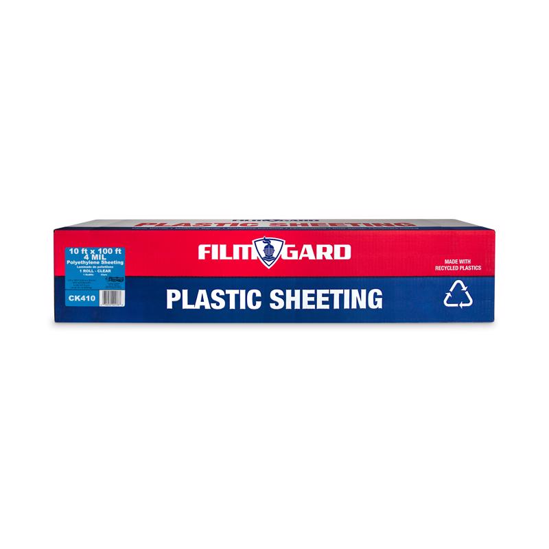 FILM-GARD - Film-Gard Plastic Sheeting 4 mil X 10 ft. W X 100 ft. L Polyethylene Clear 1 pk