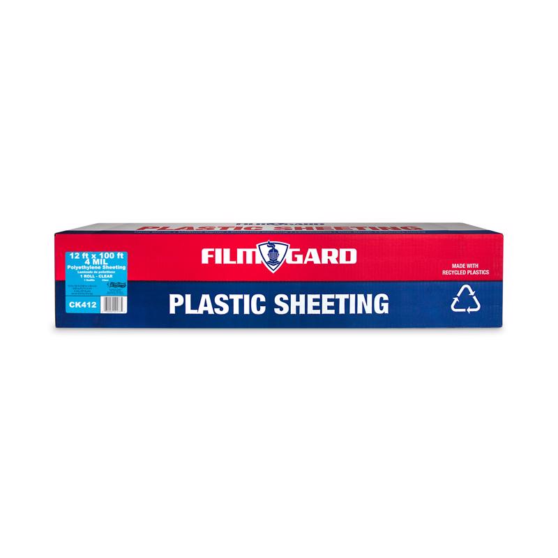 FILM-GARD - Film-Gard Plastic Sheeting 4 mil X 12 ft. W X 100 ft. L Polyethylene Clear 1 pk