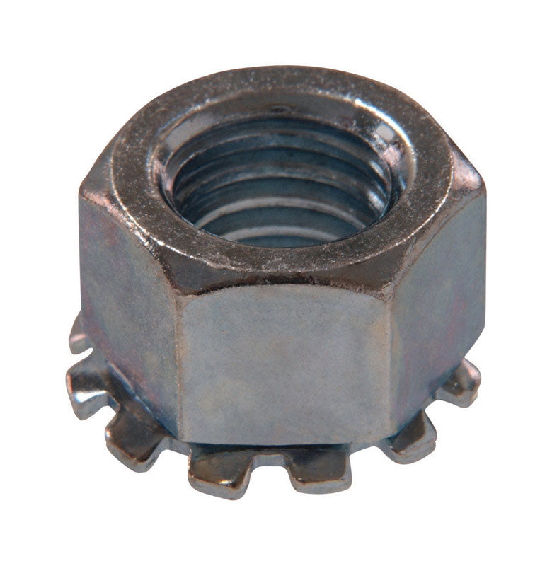HILLMAN - Hillman #6-32 Zinc-Plated Steel SAE Keps Lock Nut 100 pk