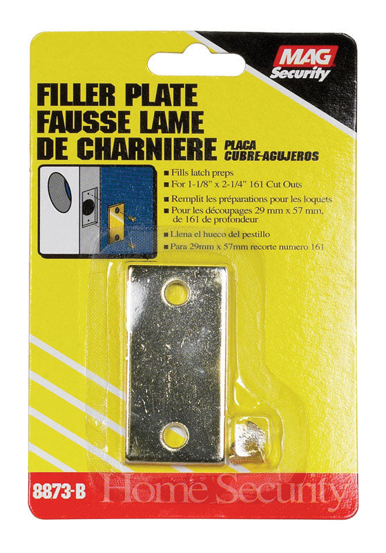 PRIME-LINE - Prime-Line Brass Plated Gold Steel Door Filler Plate 1 pk