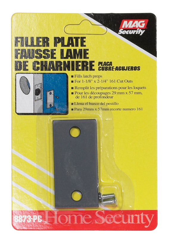 PRIME-LINE - Prime-Line Gray Steel Edge Filler Plate 1 pk