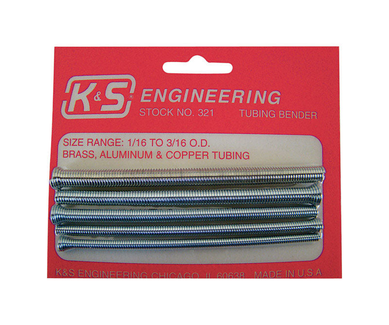 K&S - K&S 3/16 in. Tubing Bender 4-3/8 in. L Silver 5 pk