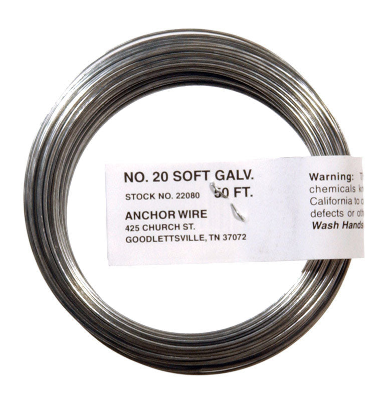 HILLMAN - Hillman 3.5 in. D X 50 ft. L Galvanized Steel 20 Ga. Stove Pipe Wire - Case of 12