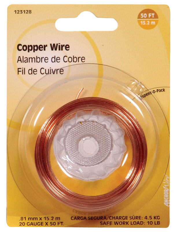 HILLMAN - Hillman 50 ft. L Copper 20 Ga. Wire - Case of 10