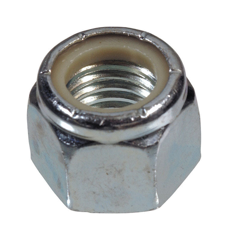 HILLMAN - Hillman M10-1.50 mm Zinc-Plated Steel Metric Nylon Lock Nut 50 pk