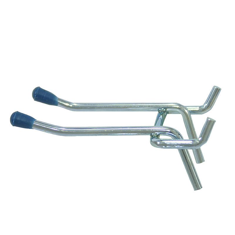 CRAWFORD - Crawford Zinc Plated Silver Steel 4 in. Peg Hooks 2 pk [18444]