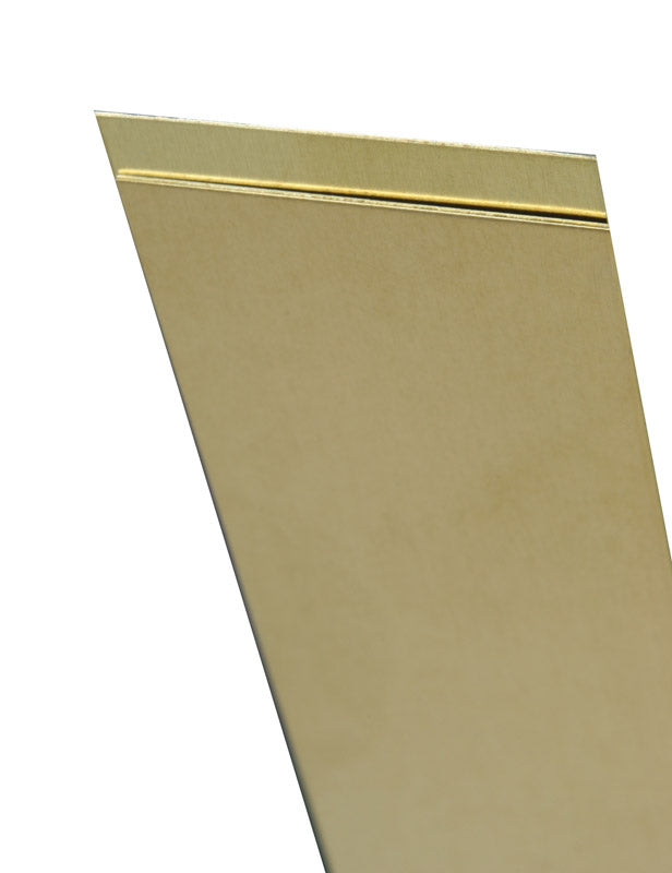 K&S - K&S 0.093 in. X 1/2 in. W X 12 in. L Mill Brass Metal Strip