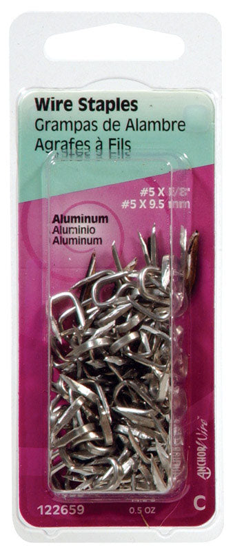 HILLMAN - Hillman No. 5 X 3/8 in. L Aluminum Double Point Tacks 0.5 pk - Case of 6