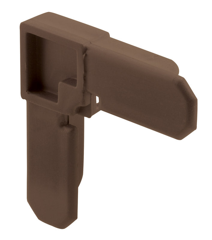 PRIME-LINE - Prime-Line Bronze Plastic 3/8 in. W X 3/4 in. L Screen Frame Corner 1 pk