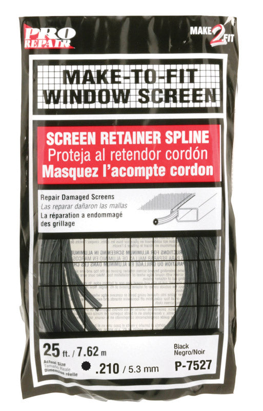 PRIME-LINE - Prime-Line 0.21 in. D X 300 in. L Screen Spline