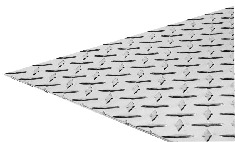 STEELWORKS - SteelWorks 0.07 in. X 12 in. W X 24 in. L Bright Aluminum Diamond Tread Plate