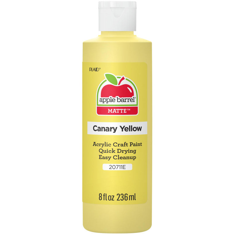 Acrylic Paint Matte, 8oz., Canary Yellow