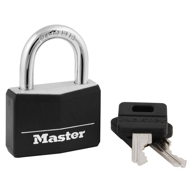 MASTER LOCK - Master Lock 1-5/16 in. H X 1/2 in. W X 1-9/16 in. L Vinyl Covered Double Locking Padlock