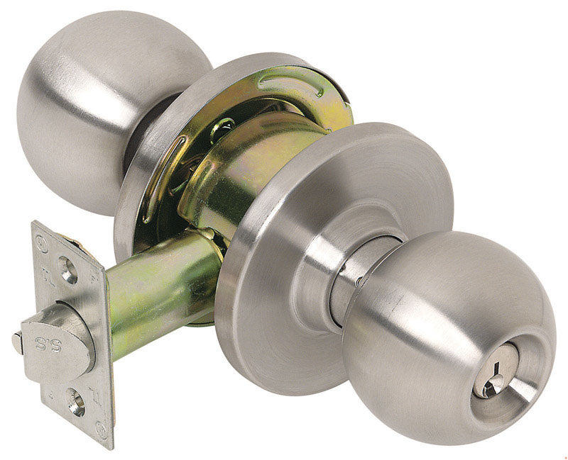 TELL - Tell Cortland Satin Chrome Entry Lockset 1-3/4 in. [CL100008]