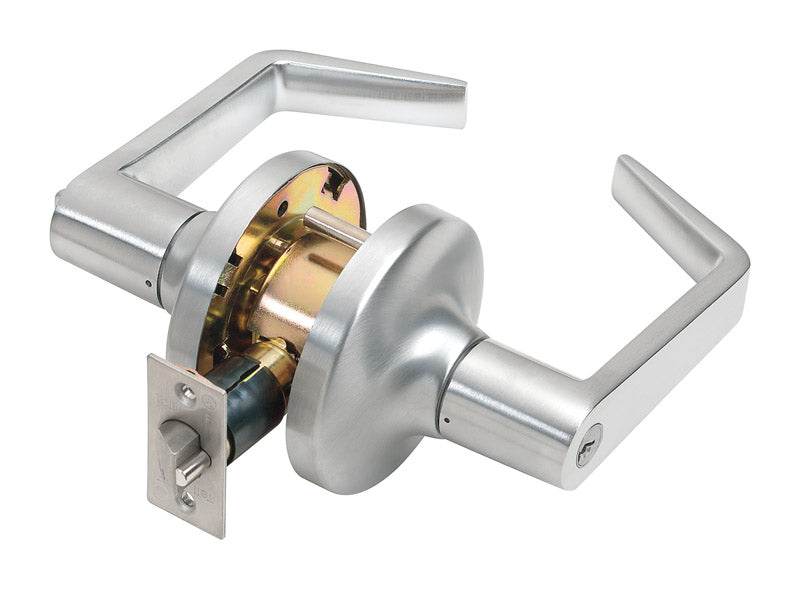 TELL - Tell Cortland Satin Chrome Entry Lockset 2 in. [CL100011]