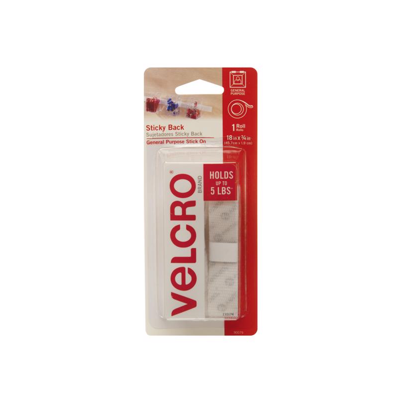 VELCRO(R) BRAND - VELCRO(R) Brand Hook and Loop Fastener 18 in. L 1 pk
