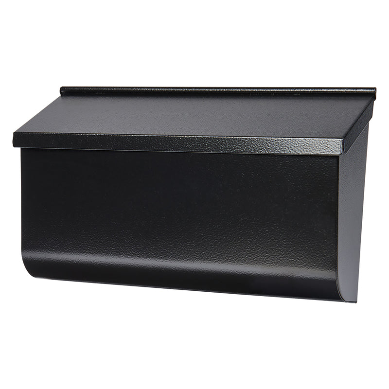 SOLAR GROUP, THE - Gibraltar Mailboxes Woodlands Contemporary Galvanized Steel Wall Mount Black Mailbox