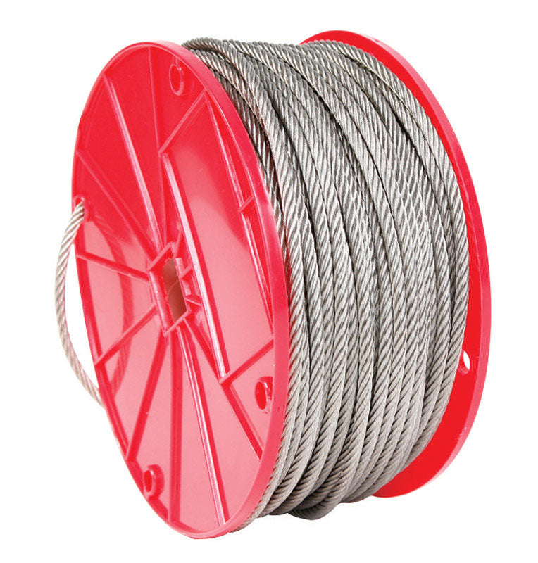 CAMPBELL - Campbell Electro-Polish Stainless Steel 3/32 in. D X 250 ft. L Cable