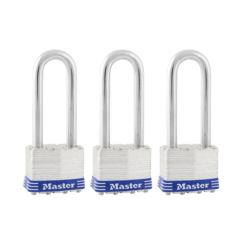 MASTER LOCK - Master Lock 4-11/16 in. H X 1-3/4 in. W Laminated Steel Double Locking Padlock Keyed Alike