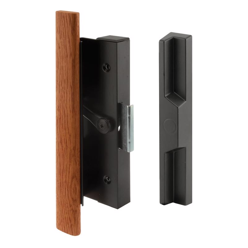 PRIME-LINE - Prime-Line Wood Tone Steel Outdoor Door Handle Set