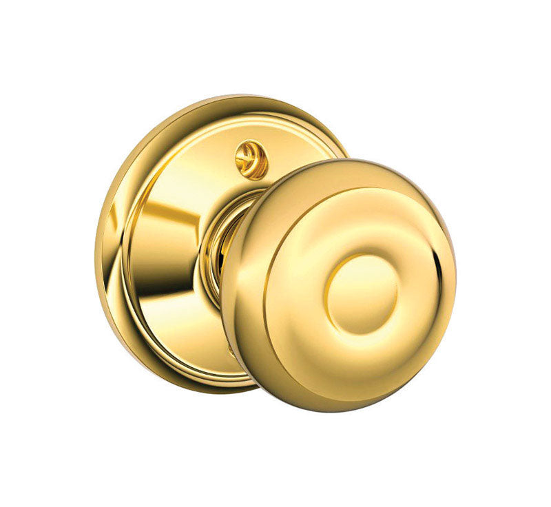 SCHLAGE - Schlage Georgian Bright Brass Dummy Knob Right or Left Handed [F170GEO605]