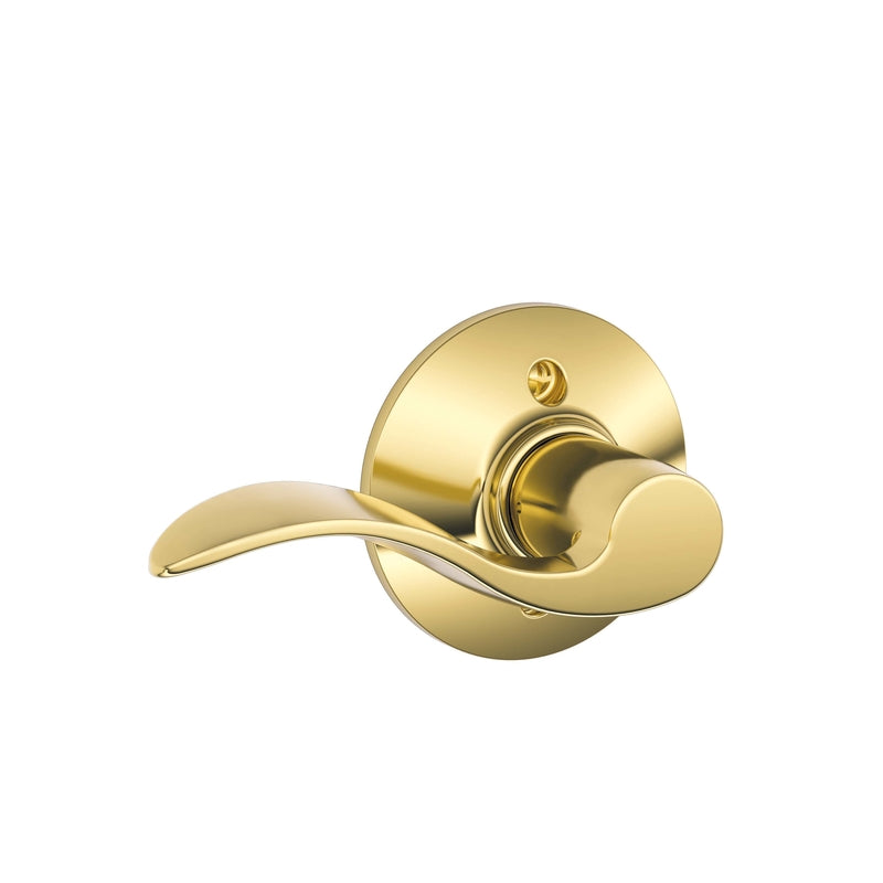 SCHLAGE - Schlage Accent Bright Brass Dummy Lever Left Handed [F170ACC605LH]