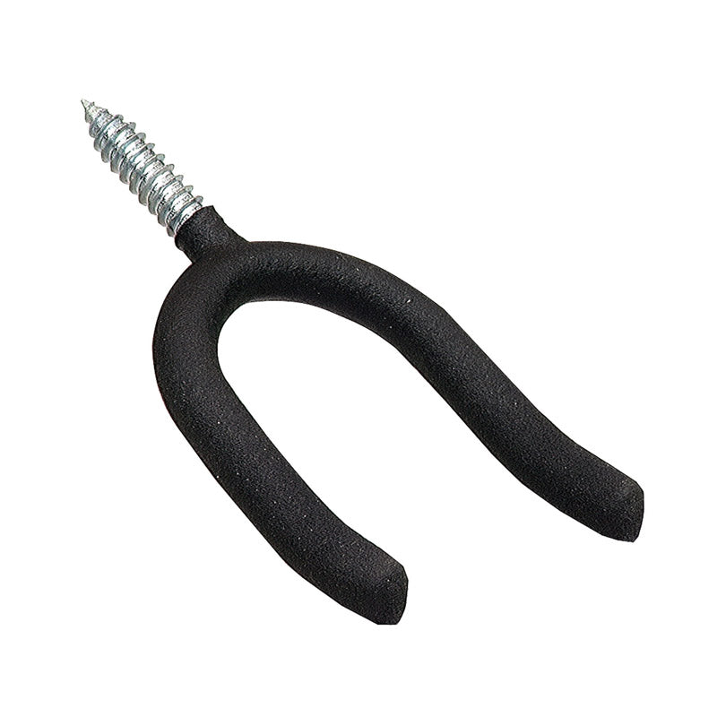 CRAWFORD - Crawford 4.88 in. L Vinyl Coated Black Steel Large Super Tool Hook 50 lb. cap. 1 pk - Case of 25