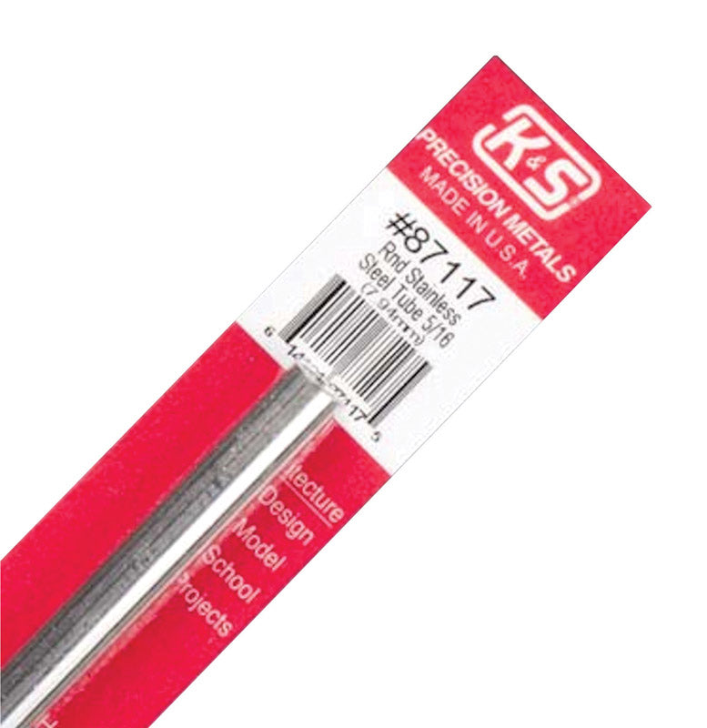 K&S - K&S 5/16 in. D X 1 ft. L Stainless Steel Tube 1 pk