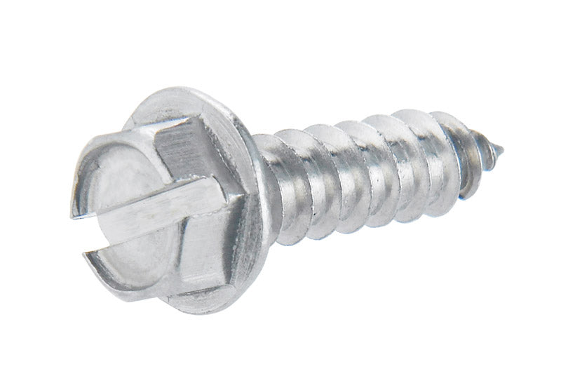 HILLMAN - Hillman No. 12 X 3/4 in. L Slotted Hex Washer Head Sheet Metal Screws 100 pk [823112]