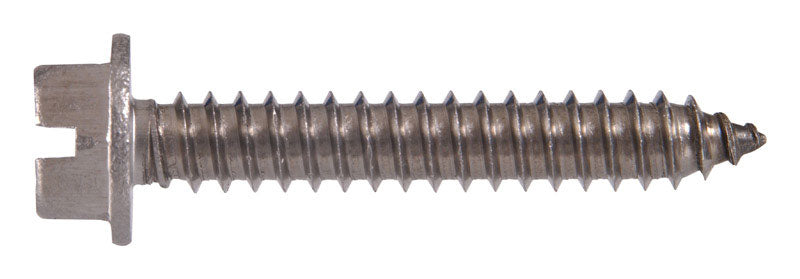 HILLMAN - Hillman No. 12 X 1 in. L Slotted Hex Washer Head Sheet Metal Screws 100 pk [823116]