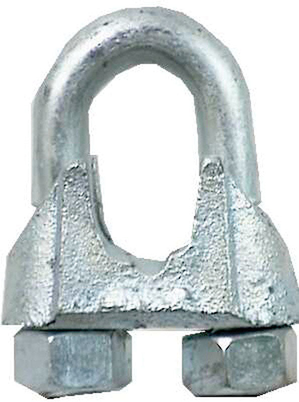 CAMPBELL CHAIN - Campbell Electrogalvanized Malleable Iron Wire Rope Clip 3-1/16 in. L - Case of 5