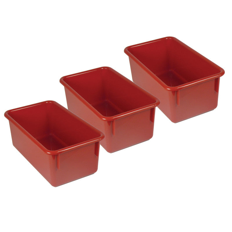 ROMANOFF - Stowaway® Tray no Lid, Red, Pack of 3