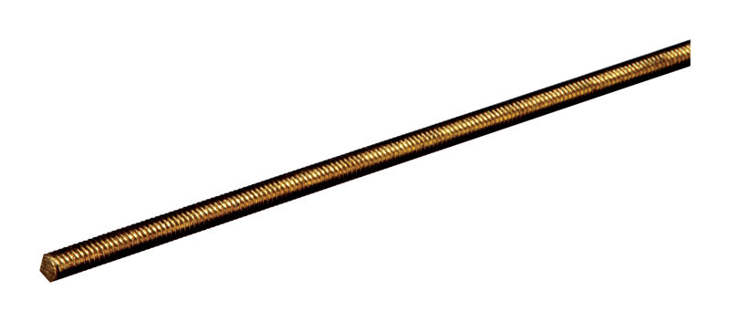 BOLTMASTER - Boltmaster 1/2 in. D X 12 in. L Threaded Brass Rod 1 pk - Case of 5