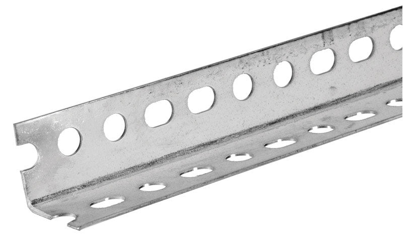 STEELWORKS - SteelWorks 0.048 in. X 1-1/4 in. W X 48 in. L Zinc Plated Steel Slotted Angle